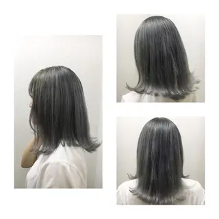 ミディアム カラー JILBLAN京都 ショート/ハイライトのヘアスタイル