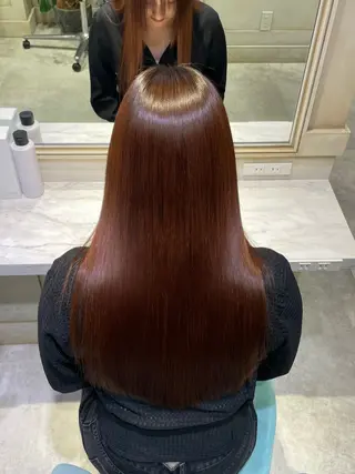 ロング 🟠髪質改善縮毛矯正 YUTO🟠のヘアスタイル