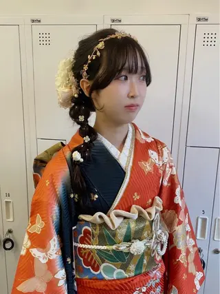 ロング サトウ リョウのヘアスタイル