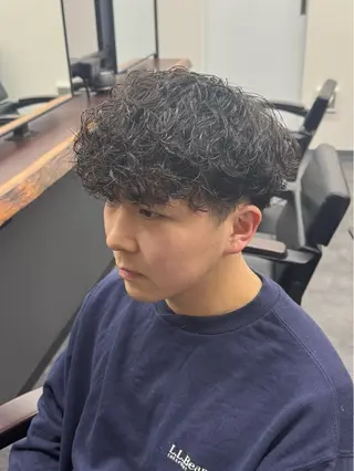 パーマ メンズ 柏メンズカットパーマ NO.1タイチのヘアスタイル