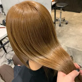 セミロング 羽柴幸生✨透明感 カラー・ストレート✨のヘアスタイル