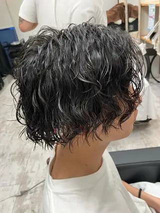 セミロング パーマ メンズ メンズ特化/パーマ/ フェードWATARUのヘアスタイル