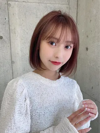 ミディアム カラー MIKU /ボブ/外ハネボブのヘアスタイル