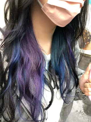 ロング カラー 原宿サロン代表 デザインカラー伊藤卓のヘアスタイル