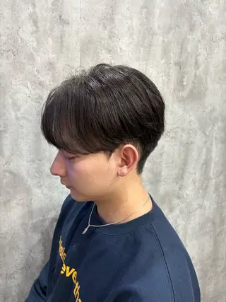 ショート パーマ メンズ 韓国メンズヘア/ 毛流れヘア　須田龍世のヘアスタイル