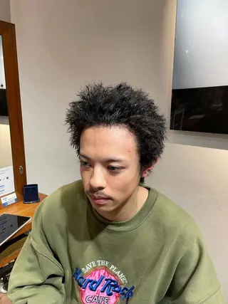 パーマ メンズ MOEKA🌺レディ ースカットモデルのヘアスタイル