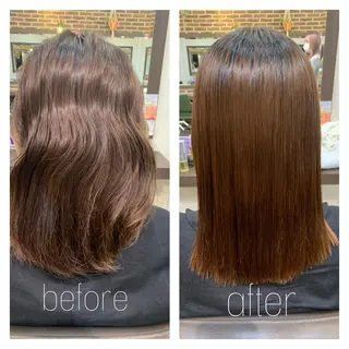 ミディアム 💖デザインカラー/ タダ ハナカ💖のヘアスタイル