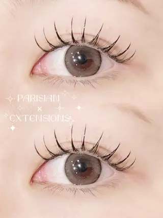 マツエク・マツパ 束感韓国アイドル🎀 まつ毛YUA🍒のマツエク・マツパデザイン