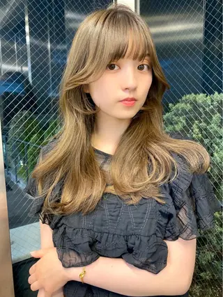 ロング カラー 🥣 hashi 🛋️のヘアスタイル