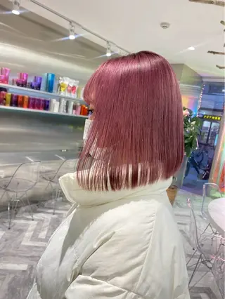 カラー 酸性ストレート /ハイトーン/つばさのヘアスタイル