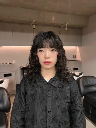 ロング パーマ 似合わせショート/ パーマ‪/表参道のヘアスタイル