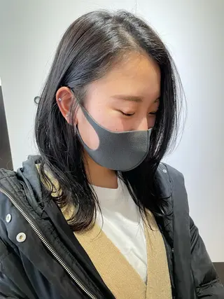 ミディアム 片山美穂 心斎橋・北堀江のヘアスタイル