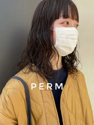 セミロング カラー パーマ キッズ オトナヘア🌸 harukaのヘアスタイル