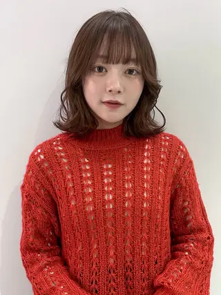 ミディアム kyoka/レイヤー /ハッシュカットのヘアスタイル