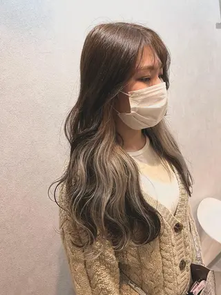 ロング カラー 🌿海山龍馬🌿前髪 /顔まわり/レイヤーのヘアスタイル