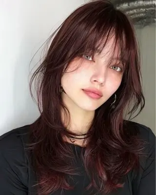 セミロング カラー 新宿 似合わせカラー HINAのヘアスタイル