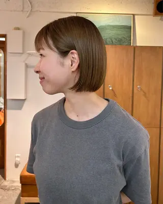 ショート ENIEN MAKE'S 立川所属・綾/ベージュカラー /パーマ🩰のヘアスタイル