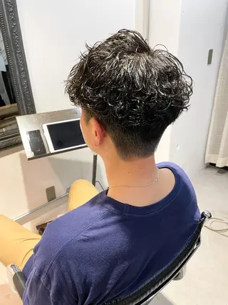 ショート パーマ メンズ メンズパーマ メンズ特化ryoのヘアスタイル