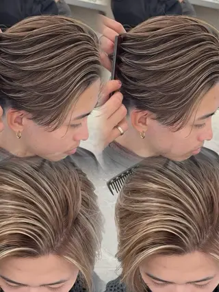 ショート 🇺🇸ルミナ🔥 海外ハイライトのヘアスタイル