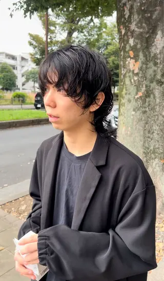 ミディアム パーマ メンズ メンズパーマ⚜️ 角花ひろゆきのヘアスタイル