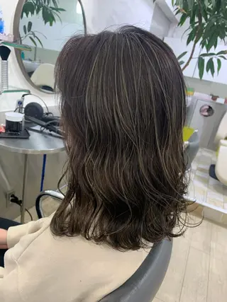 ミディアム カラー Reb_keiji 👑小倉圭司のヘアスタイル