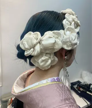 ヘアアレンジ ボブ／レイヤー／艶 🦕risa  森下のヘアスタイル