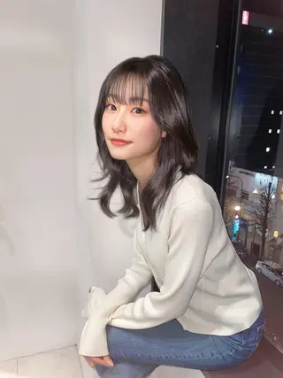 セミロング 似合わせ/小顔/ 韓国✨KAITOのヘアスタイル