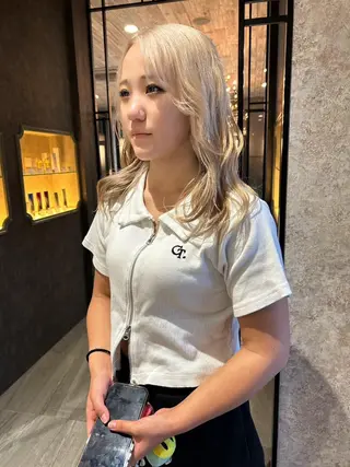 カラー ヘアアレンジ Kobayashi ハイライト/ショートのヘアスタイル