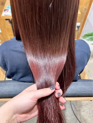 ロング カラー カラーモデル/暖色 カラー🍓/フミナのヘアスタイル