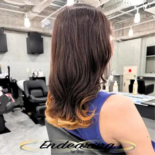 カラー Endearing 銀座/レイヤーカットのヘアスタイル
