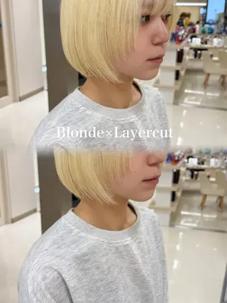 ショート カラー ヘアアレンジ 🍒KIKUCHI KANAE🍒のヘアスタイル