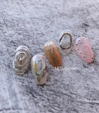 ネイル 北浦和 自爪育成ケアのネイルデザイン