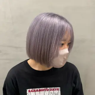 セミロング カラー ヘアアレンジ メンズ 🌟🍒ハイトーン 韓国ヘア/ユウミのヘアスタイル