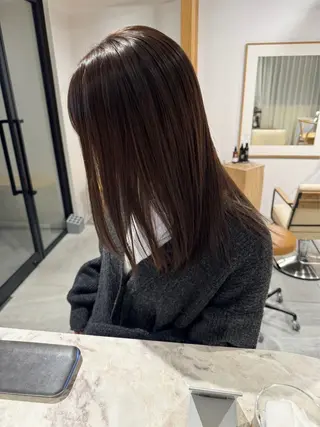 ミディアム ショート/ボブ/顔周 りレイヤー/RINAのヘアスタイル