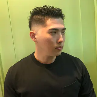 パーマ メンズ Le'a所属・渋谷/フェード/ 國分 翔のヘアスタイル