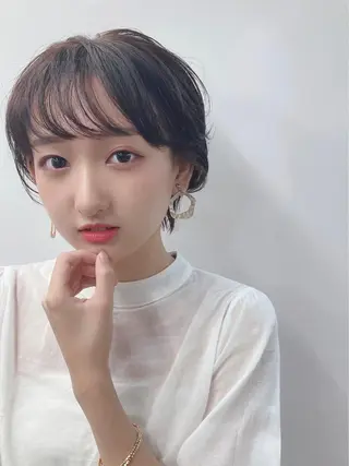 ミディアム カラー パーマ ヘアアレンジ 【公式】amble luxe池袋東口🩷のヘアスタイル