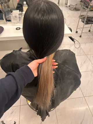 カラー 透明感ベージュ🤎 ナチュラルレイヤーのヘアスタイル