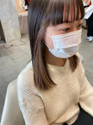 ロング カラー 店長/mao/ 前髪/顔周りカットのヘアスタイル