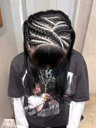 ヘアアレンジ スミレ /メンズ /コーンロウのヘアスタイル