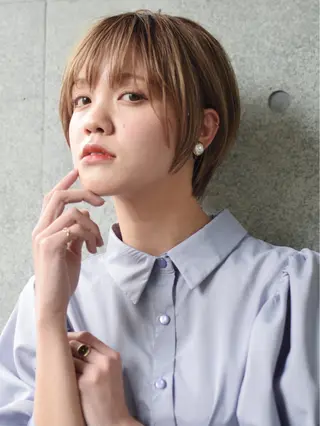 ショート カラー SALOWIN武蔵小杉所属・クスノキ ヤスタカのヘアスタイル