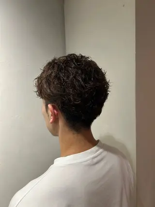 ショート カラー パーマ メンズ ITbyALBUM藤沢店所属・IT by ALBUM立川のヘアスタイル