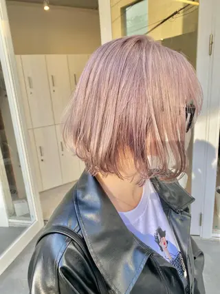 ショート カラー ハイトーン×似合わせ 🌱中川慎之介のヘアスタイル