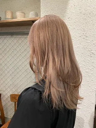 セミロング カラー SALOWIN下北沢所属・hazuki 🌝のヘアスタイル