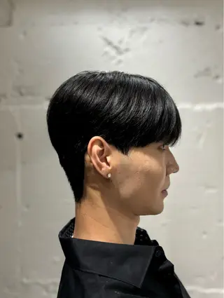 ショート パーマ メンズ 韓国メンズヘア/ ダウンパーマ/歩夢のヘアスタイル