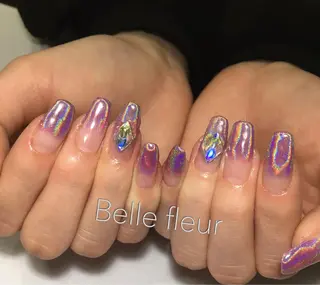 ロング ネイル Belle fleurのネイルデザイン