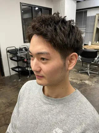 ショート メンズ メンズパーマ メンズ特化ryoのヘアスタイル