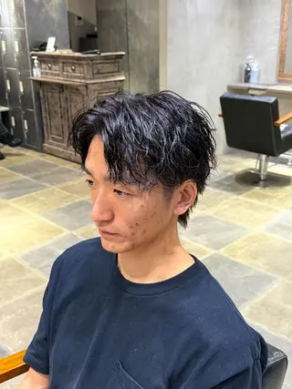 パーマ メンズ hair rescue kapra所属・メンズカット Hikaruのヘアスタイル