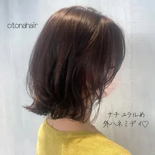 ミディアム カラー DX SHARE SALON所属・matka白髪ぼかし 大人ヘア/KEIKOのヘアスタイル