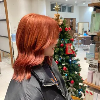 ミディアム カラー 透明感ワンカラー🎀 レイヤー/AOのヘアスタイル