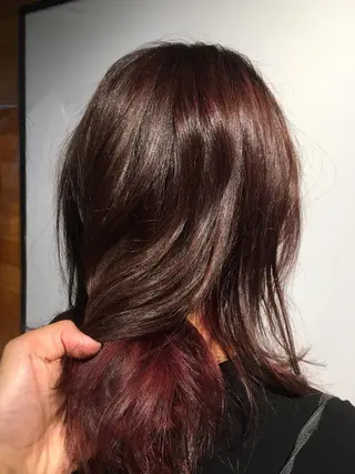 ミディアム カラー Lee東三国 店長 谷辻誠志のヘアスタイル